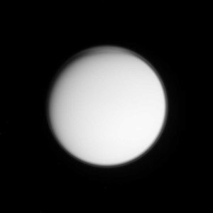 View of Titan's atmosphere