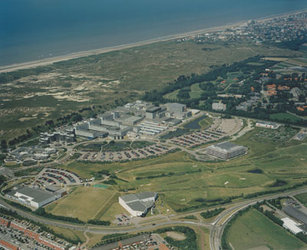 Aerial view of ESTEC's facilities