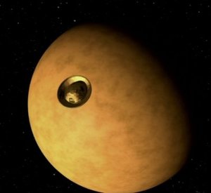 Huygens approaching Titan