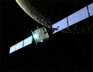 SMART-1 entering lunar orbit