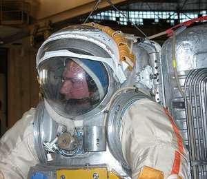 ESA astronaut André Kuipers performed the tests in a Russian Orlan spacesuit