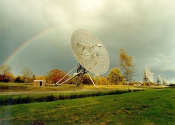 Radio telescope at Westerbork, the Netherlands