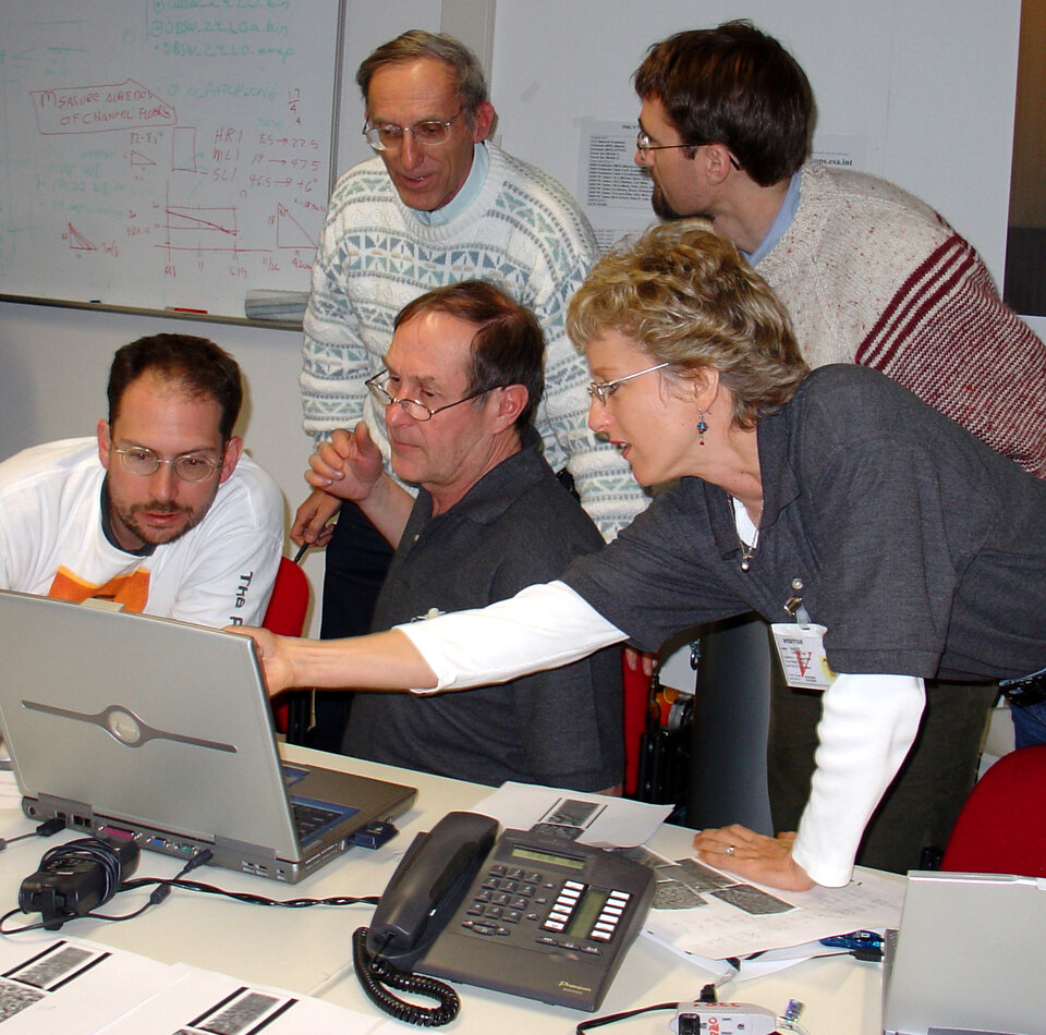DISR scientists working at ESOC
