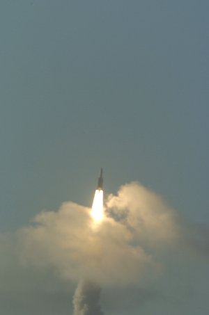 Ariane 5 ECA carrying its payload into orbit