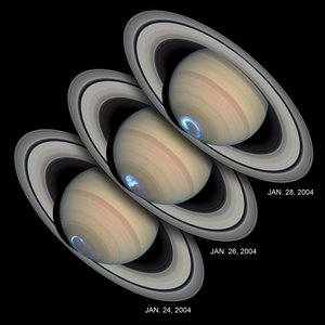 Saturn's dynamic aurorae