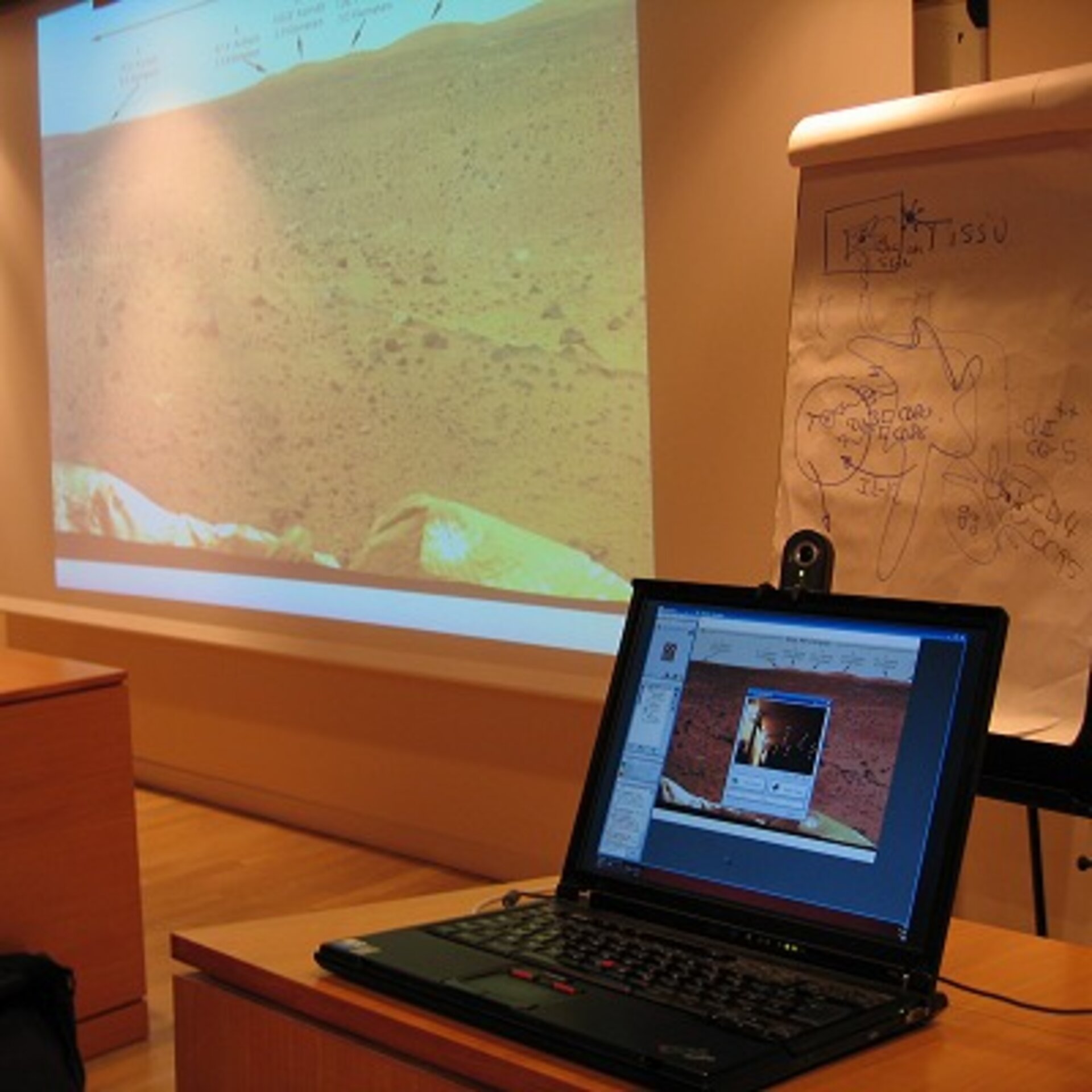 Participants could follow both the visuals and speech of the interactive lecturers over the Internet