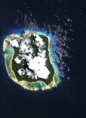 North Sentinel Island as seen from ESA's Proba satellite