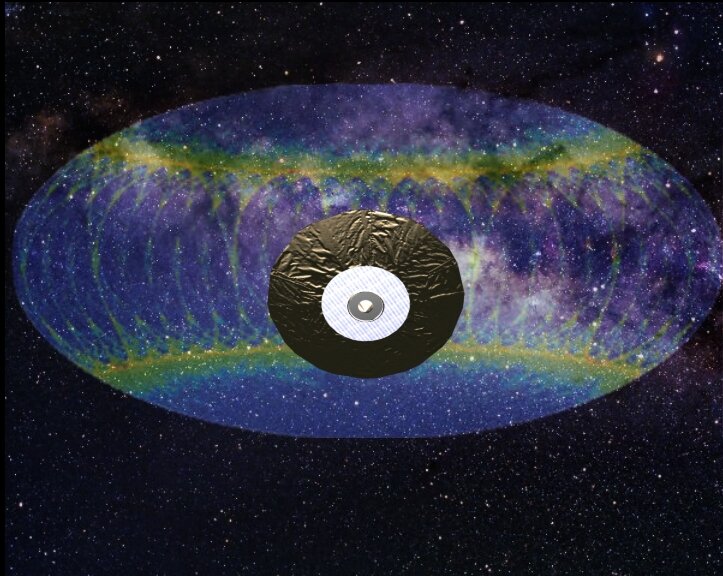 Artist's impression of how Gaia will cover the sky