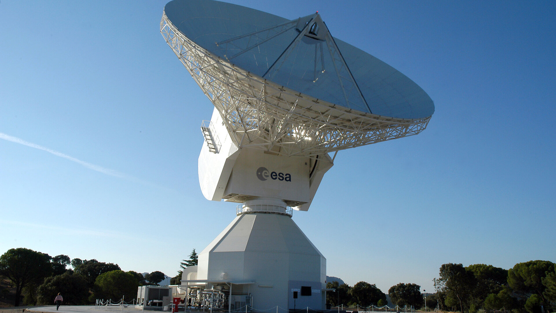 Cebreros today - home to ESA's 35 m ESTRACK deep space antenna
