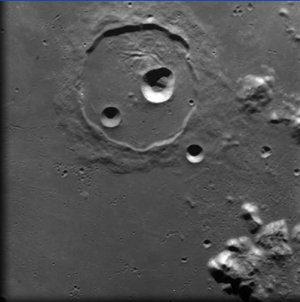 Crater Cassini on the Moon, as seen by SMART-1