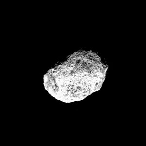 Animated sequence of Cassini fly-by of Hyperion