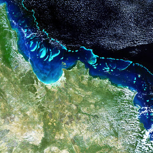 Envisat image of the Great Barrier Reef off Australia's Queensland coast