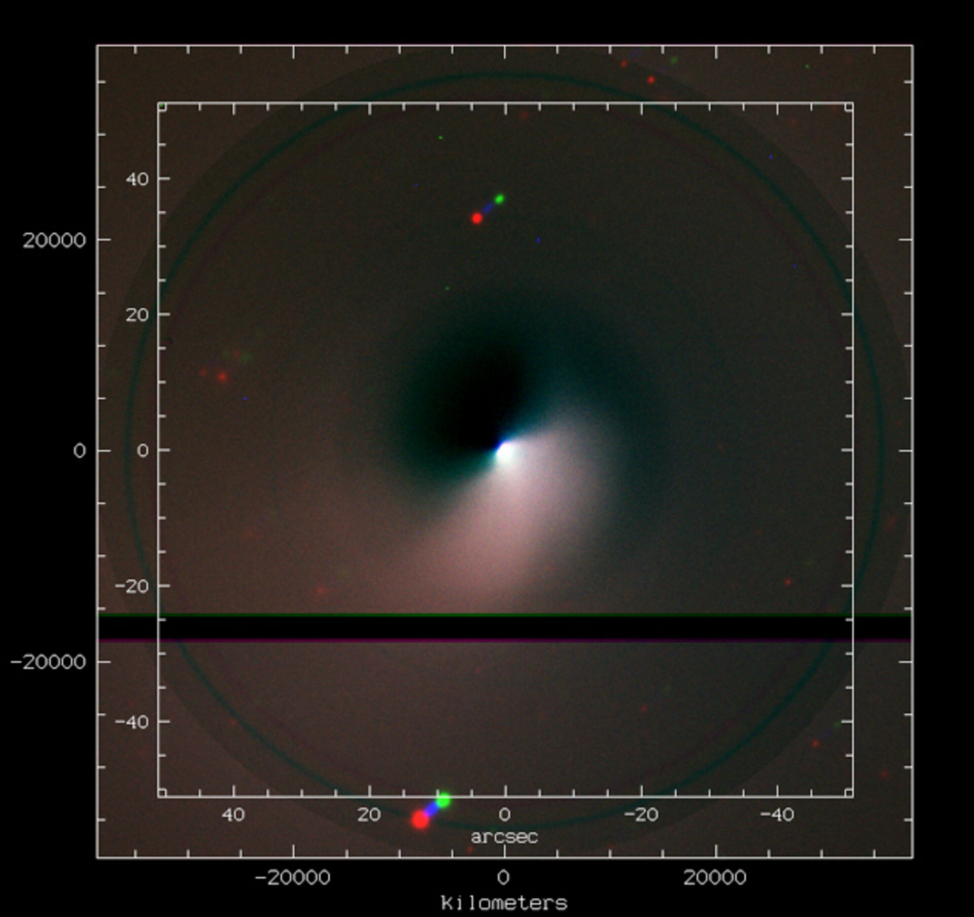 ESO FORS2 image azimuthally enhanced.