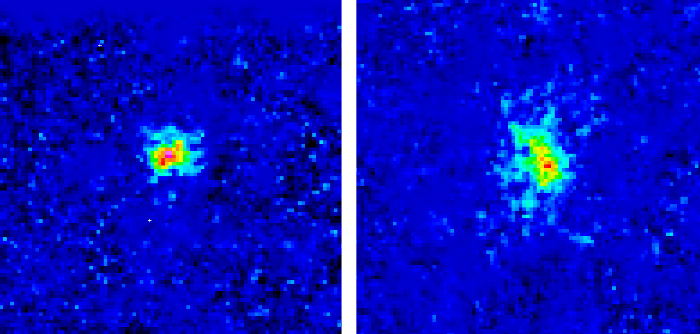 ESO TIMMI2 images of Tempel 1, before and after impact