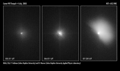 Hubble captures impact before and after