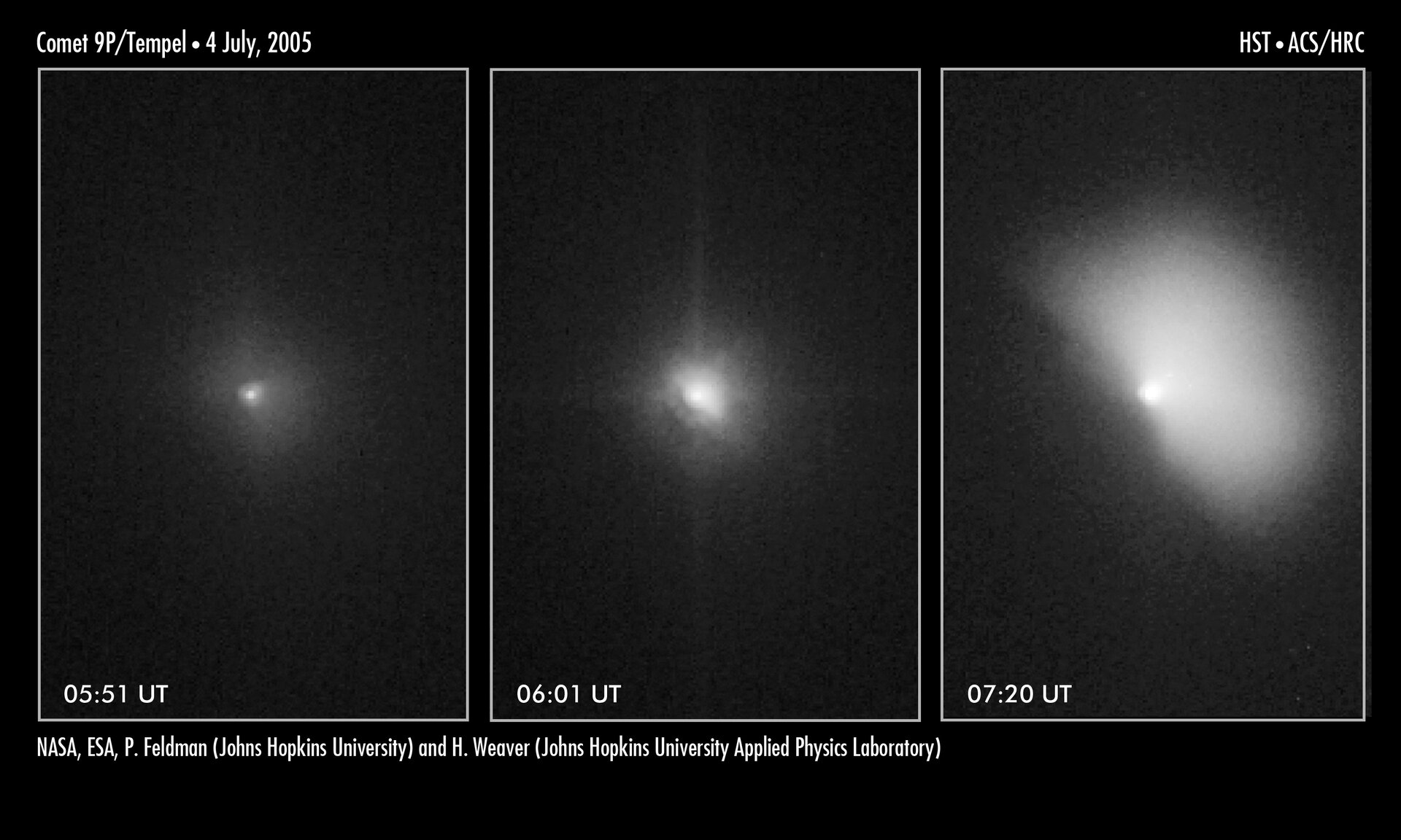 Hubble captures impact before and after