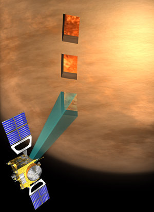 Penetrating the atmosphere of Venus