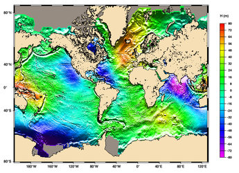 Global mean sea surface height from altimetry