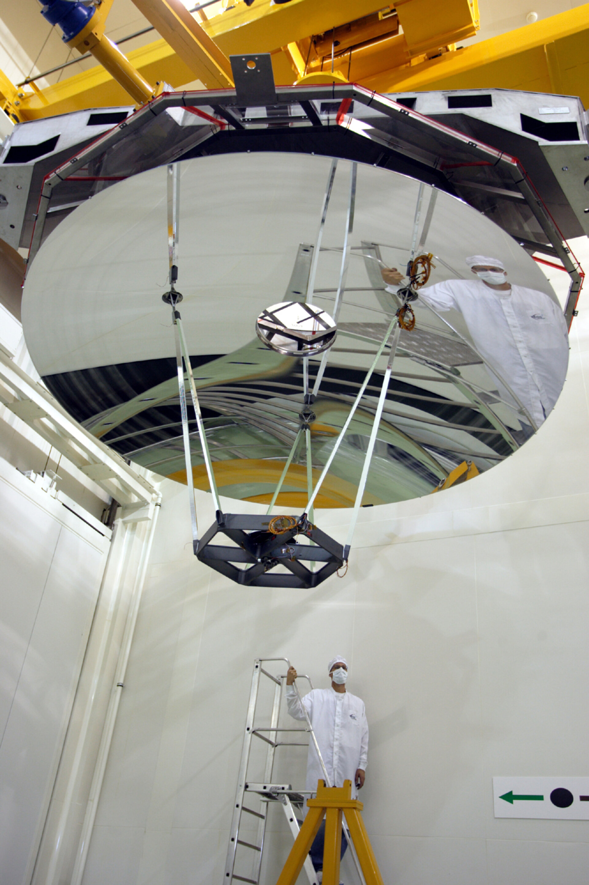 Herschel telescope assembled