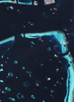 Proba's view of the Maldives
