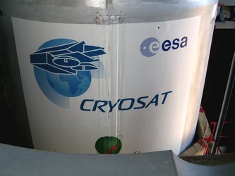 The CryoSat logo applied