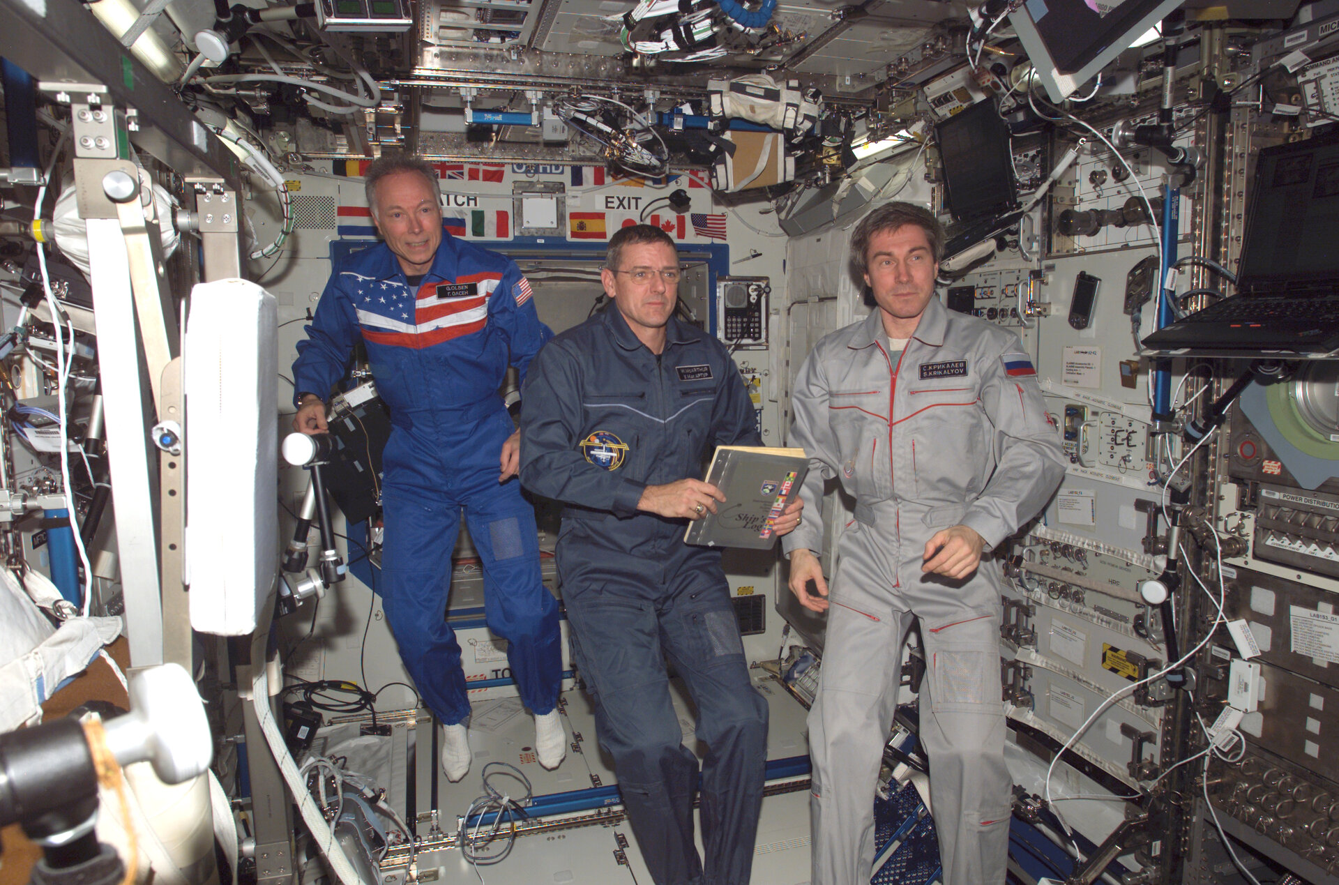 Dr Olsen spent 10 days on board the ISS in October 2005
