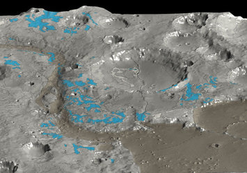 In Marwth Vallis, OMEGA mapped the water-rich minerals