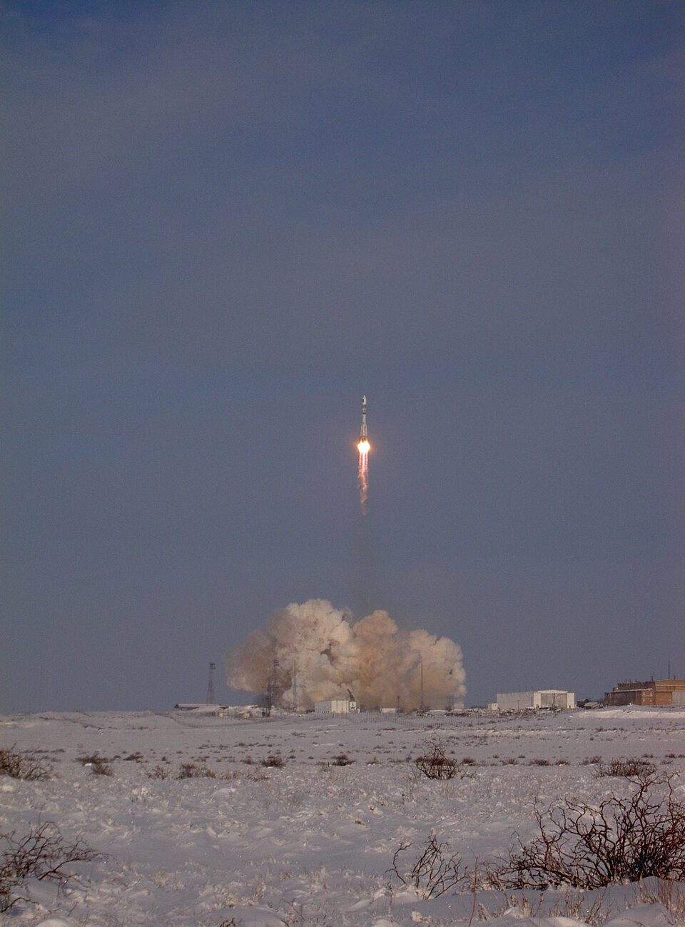Lift off of Soyuz carrying GIOVE-A