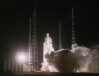 Liftoff of Ariane 5G carrying MSG-2