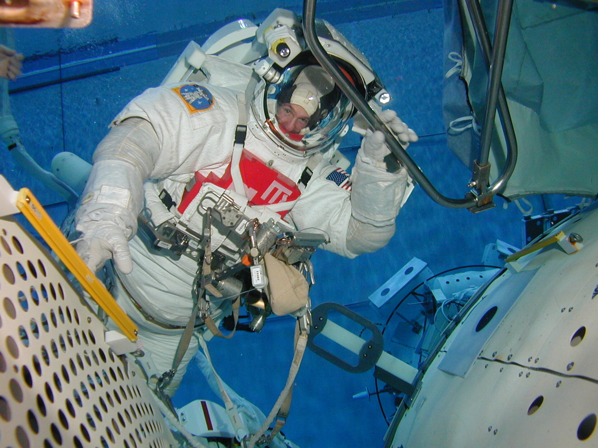 ESA astronaut André Kuipers during EVA training