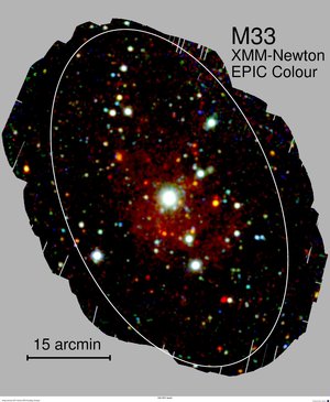 XMM-Newton image of galaxy M33