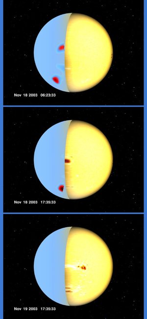 Animation showing far-side imaging of the Sun