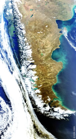 Envisat looks at the Patagonia Plateau