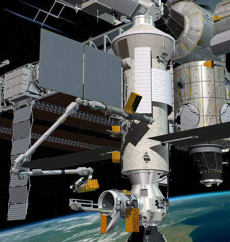 Artist's impression showing ERA moving payload to a temporary storage location