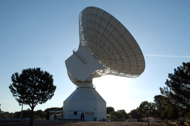 Deep space radio antenna in Cebreros