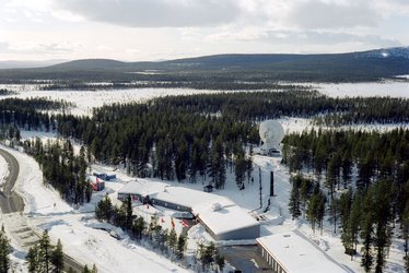 Panoramic view of ESA's ground station in Kiruna