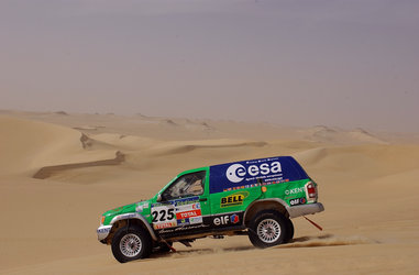 Pescarolo Dakar 2003 rally car with space technology onboard
