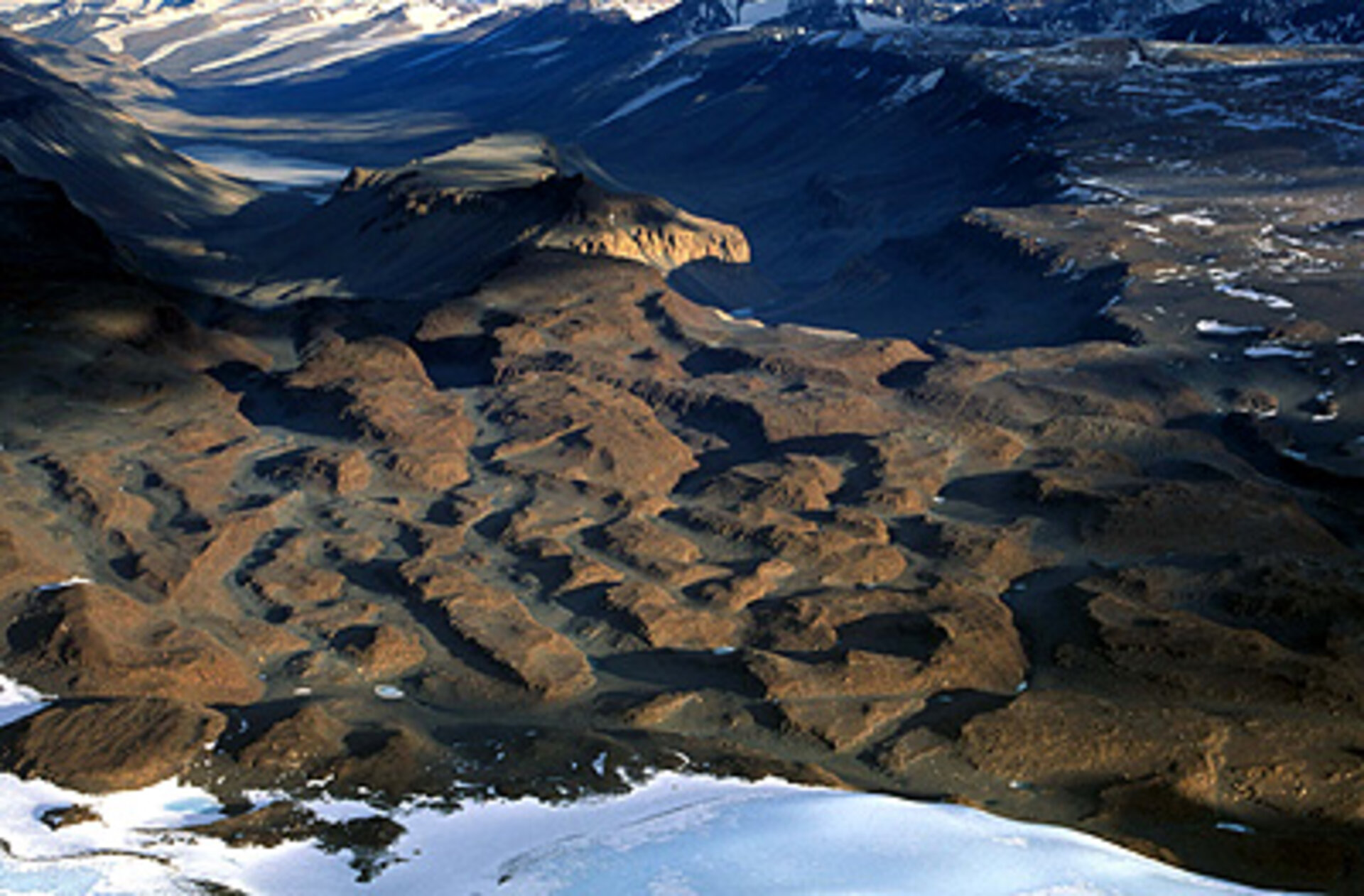 Dry Valleys, Antarctica. The Dry Valleys contain a range of features found on Mars in the past and today.
