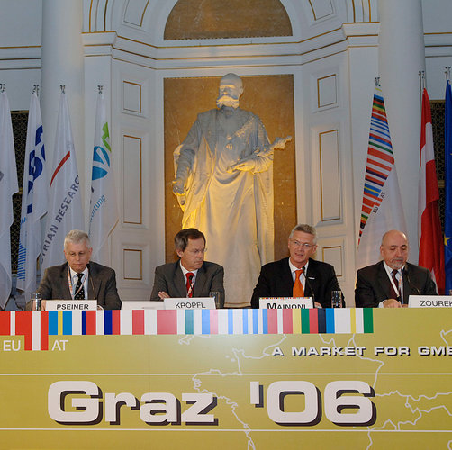 The GMES press conference in Graz