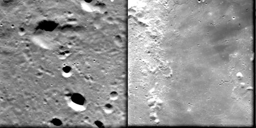 Highlands and 'mare'  seen by SMART-1