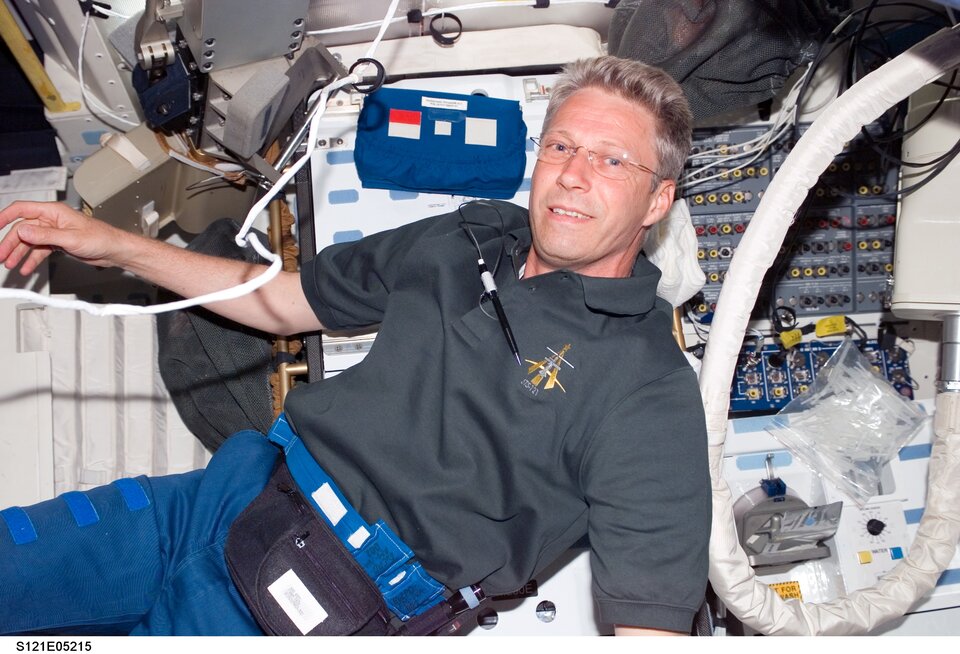 ESA astronaut Thomas Reiter spent 166 days on the ISS