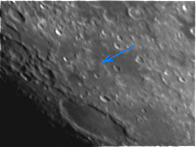 Another amateur view of SMART-1 impact site