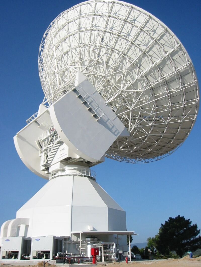 Brand new 35m deep space antenna at Cebreros
