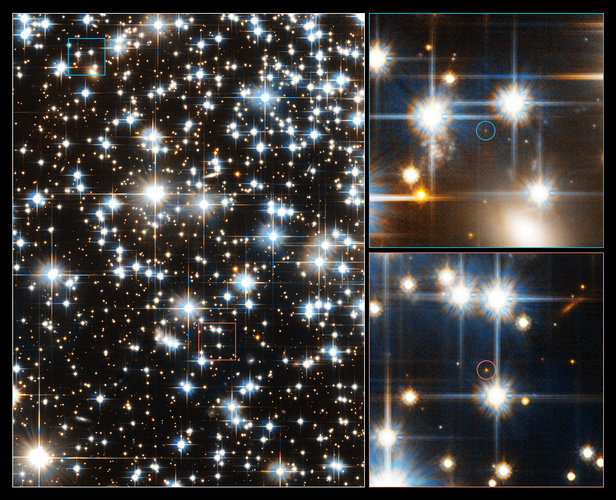 Hubble’s view of faintest stars in ancient star cluster