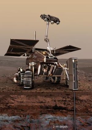 Artist's impression of the ExoMars rover