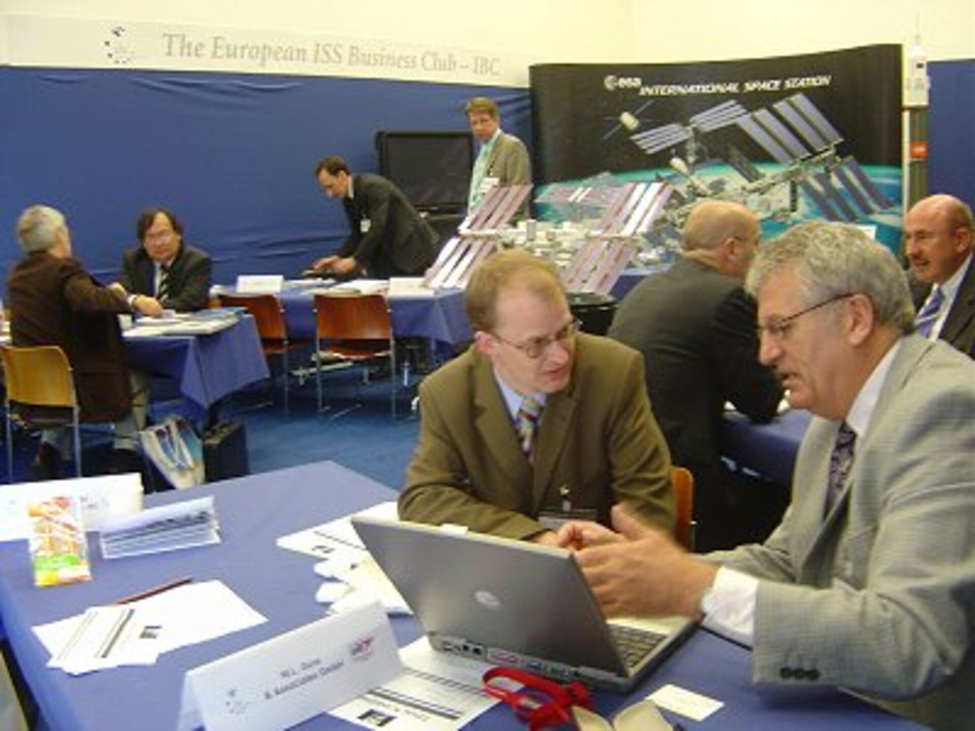 The IBC booth at the Industry Space Days 2006