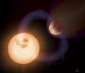 Artist’s impression of an ultra-short-period planet