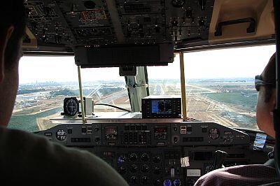 Final approach to runway 12