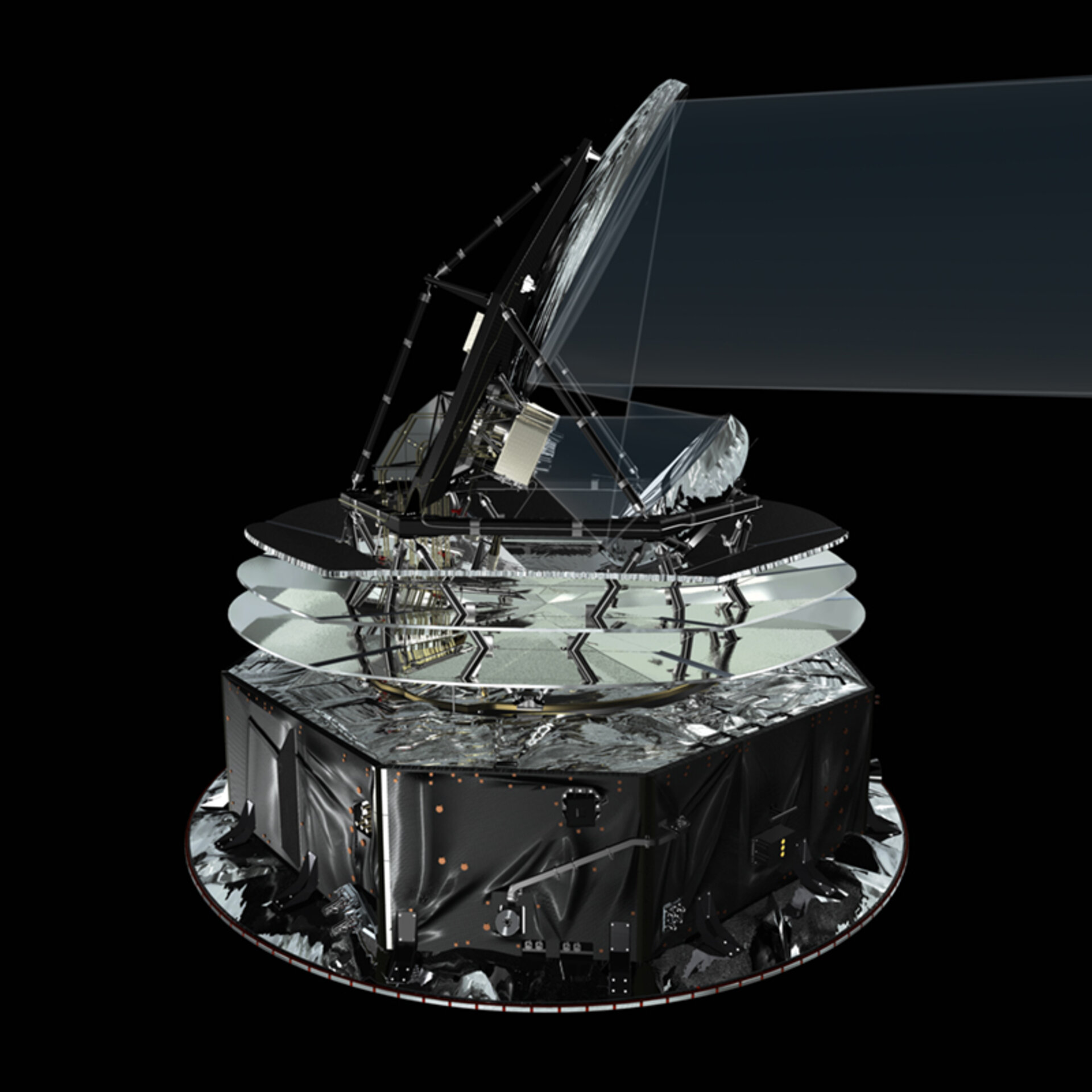 Planck satellite and telescope