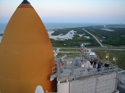 The view from the launch tower!